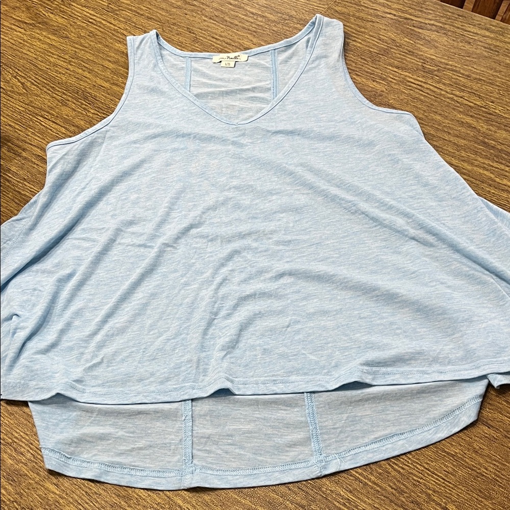 3/$10 Simply Noelle Sky Blue Tank Top